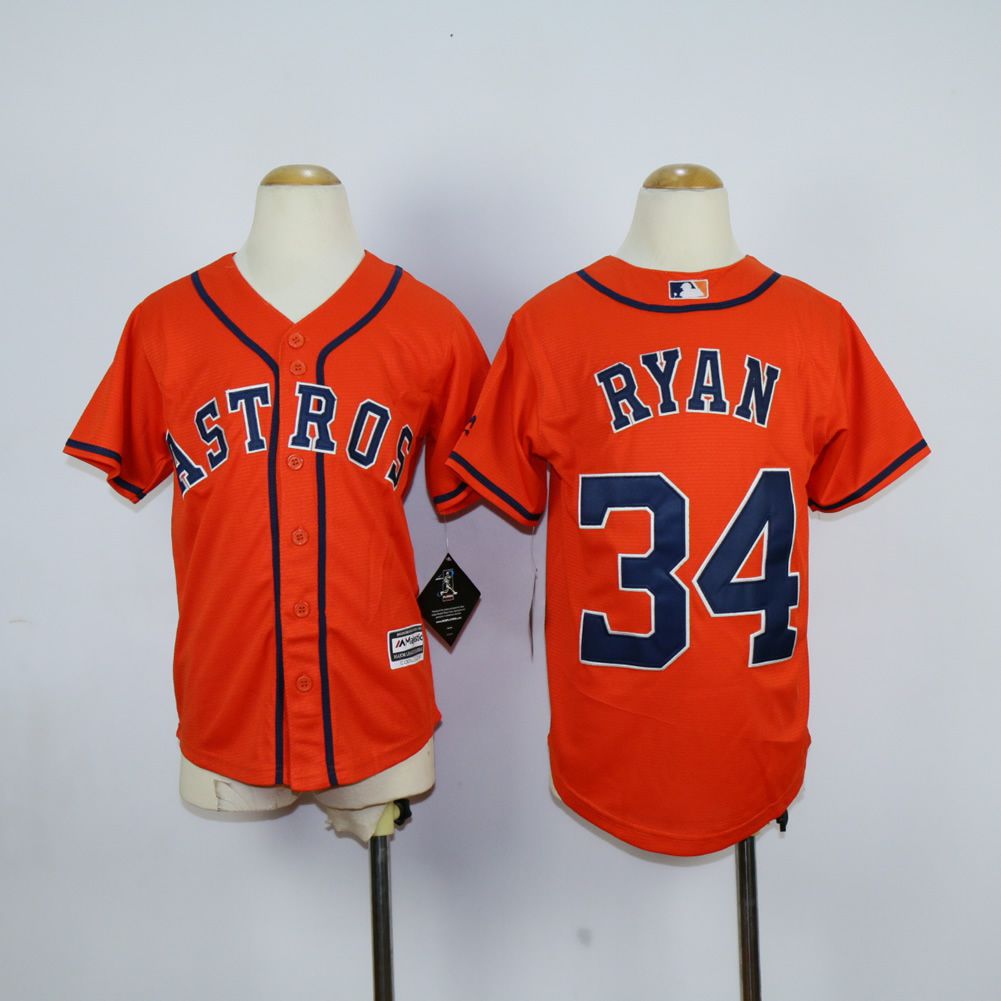 Youth Houston Astros #34 Ryan Oragne MLB Jerseys